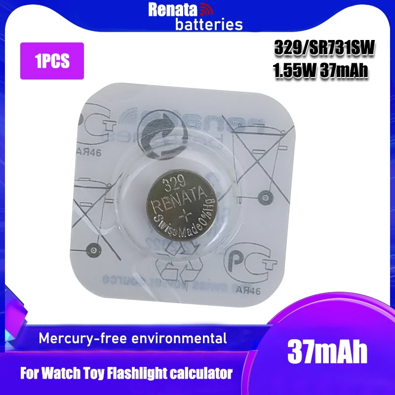 RENATA óxido de plata pilas para reloj 329 SR731SW 731 1,55 V 329 renata Pilas, baterías