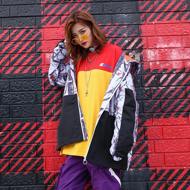 90% OFF harajuku men jacket hip hop hooded jacket unisex Japanese coat clothing for couples trench coat women streetwear clothes fashion