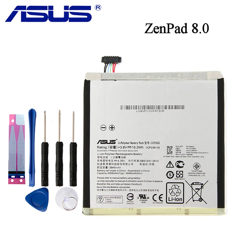 

Original ASUS C11P1505 Tablet PC Battery For Asus ZenPad 8.0 Z380KL Z380C Z380CX P022 P024 4000mAh