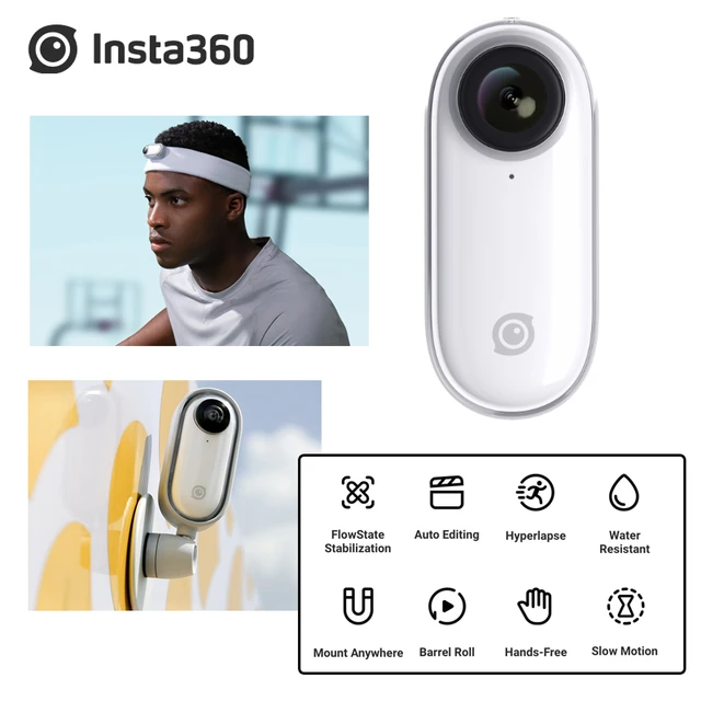 Insta360 ONE X2 um x2 esporte câmera de ação panorâmica insta 360 one x2  5.7k vídeo 10m à prova dwaterproof água flowstate estabilização 1630mah  câmera