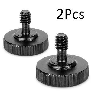 

K 2pcs/set high quality Thumb Screw Durable Practical Camera Quick Release 1/4 Inch Thumbscrew L Bracket Screw Mount!