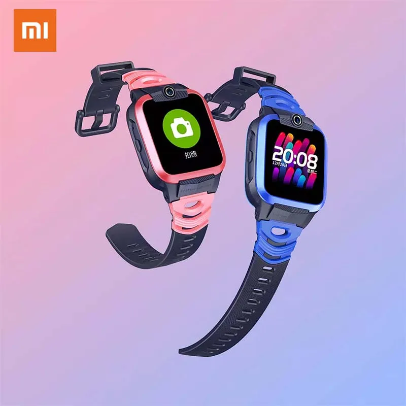 Xiaomi Xiaoxun детский телефон часы T2 двухстороннее HD видео телефон часы 1," полноцветный большой экран 300 тысяч пикселей розовый синий