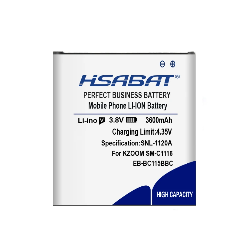 HSABAT 0 цикла 3600 мА/ч, EB-BC115BBC аккумулятор NFC для samsung GALAXY K Zoom SM-C1116 C1158 C1115 EB-BC115BBC EB-BC115BBE