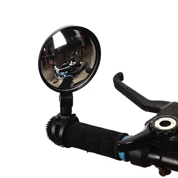 

Bicycle Bike Rear Mirrors For Handlebars 360° horizontal Rotation 180° vertical Bracket Black Mirrors Safety Rearview Mirror