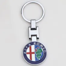 1 шт., новинка, модный брелок, автомобильный брелок, цинковый сплав, брелок для Alfa Romeo Giulietta Spider GT Giulia Mito 147 156 159