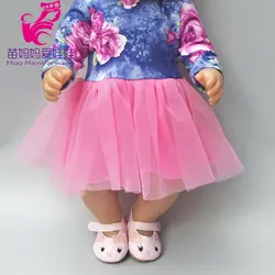 Для 43 см Женская футболка кружевное платье для 18 дюймовых кукол одежда брюки девочек 18 дюймов девушка кукла Дети подарки