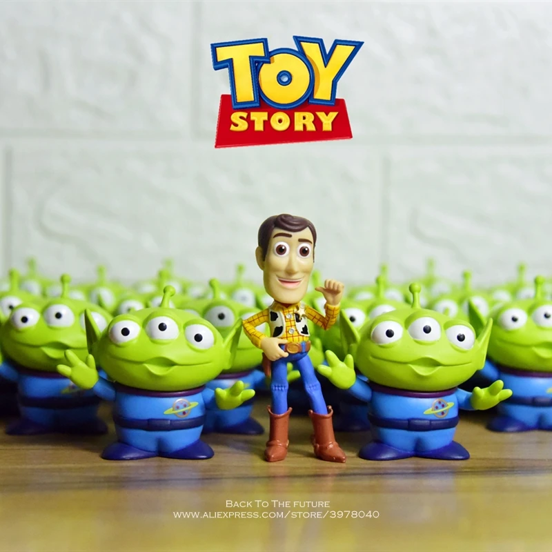 Disney Вуди из Истории игрушек зеленые инопланетяне 6 8 см фигурка аниме украшение