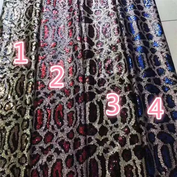 

Mesh Bottom Color Sequin Embroidered Fabric Women's and Children's Clothing Skirt Wedding Dress Embroidery Fabrics