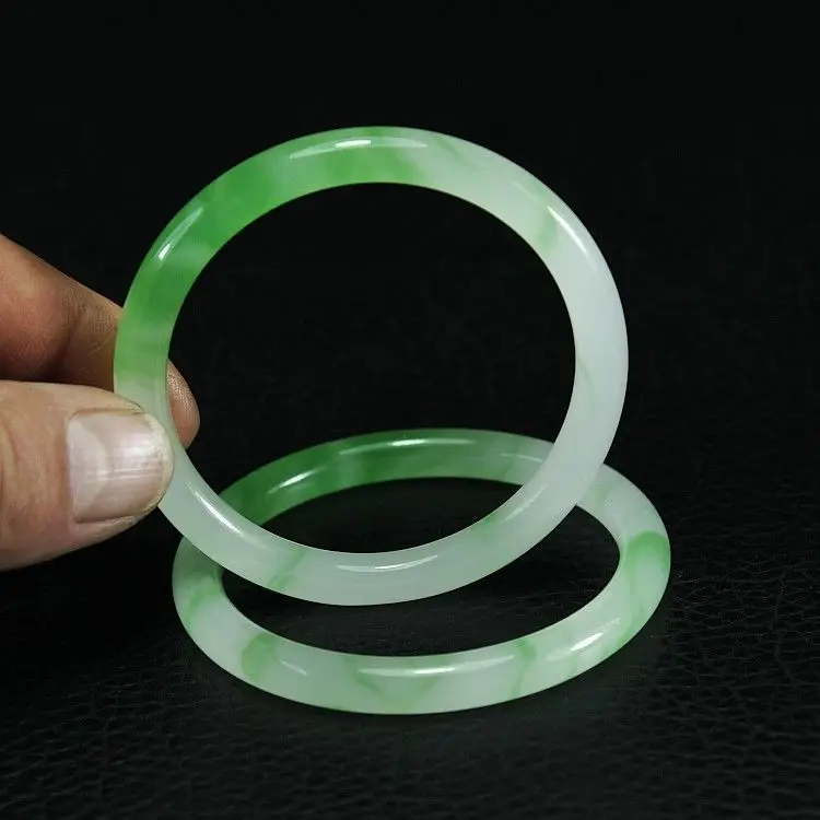 Natural Jade Bangle Women Gifts Men Fine Jewelry Jadeite Bangles