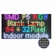 Panneau de pixels P5 Rgb Hd 64x32, matrice de points p5 Smd, Module Led rvb, moins cher 