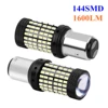 2 uds 1157 BAY15D P21/5W Super brillante 1600lm LED Faro de freno trasero de coche Auto intermitente lámpara de circulación diurna rojo blanco amarillo ► Foto 1/6