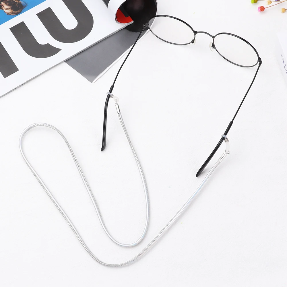 1PC Unisex Anti-Slip String Glasses Rope PU Leather Elastic Glasses Lanyard Thick Band Cord Holder Eyeglasses Chain New