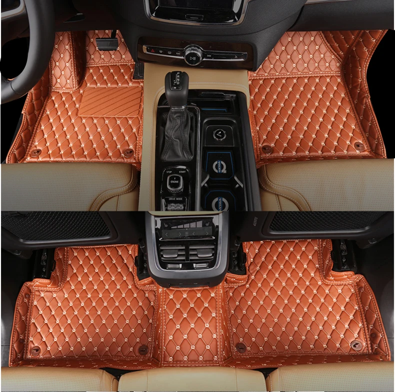 Кожаный Автомобильный Коврик для volvo xc90 2004 2005 2006 2007 2010 2011 2012 2013 ковер