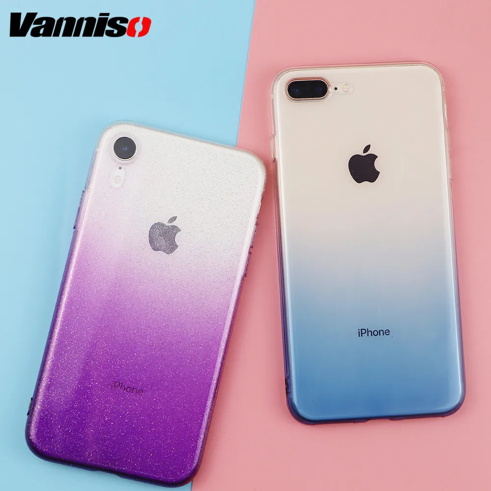 

Vanniso Gradient Case For iPhone 11 Pro Max 6S 7 8 Plus Clear TPU Cases for iPhone X XS Max XR 7 8 6 11 Pro Phone Cover Fundas