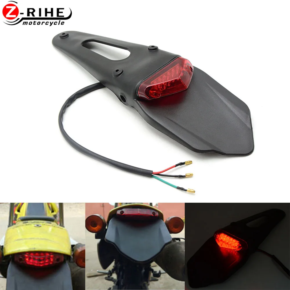

Motorcycle Parts For HONDA CRM250R CRF250L CRF250M CRF1000L CRF250L 250M Bike 12 LED Motorbike Brake Stop Rear Fender Tail Light