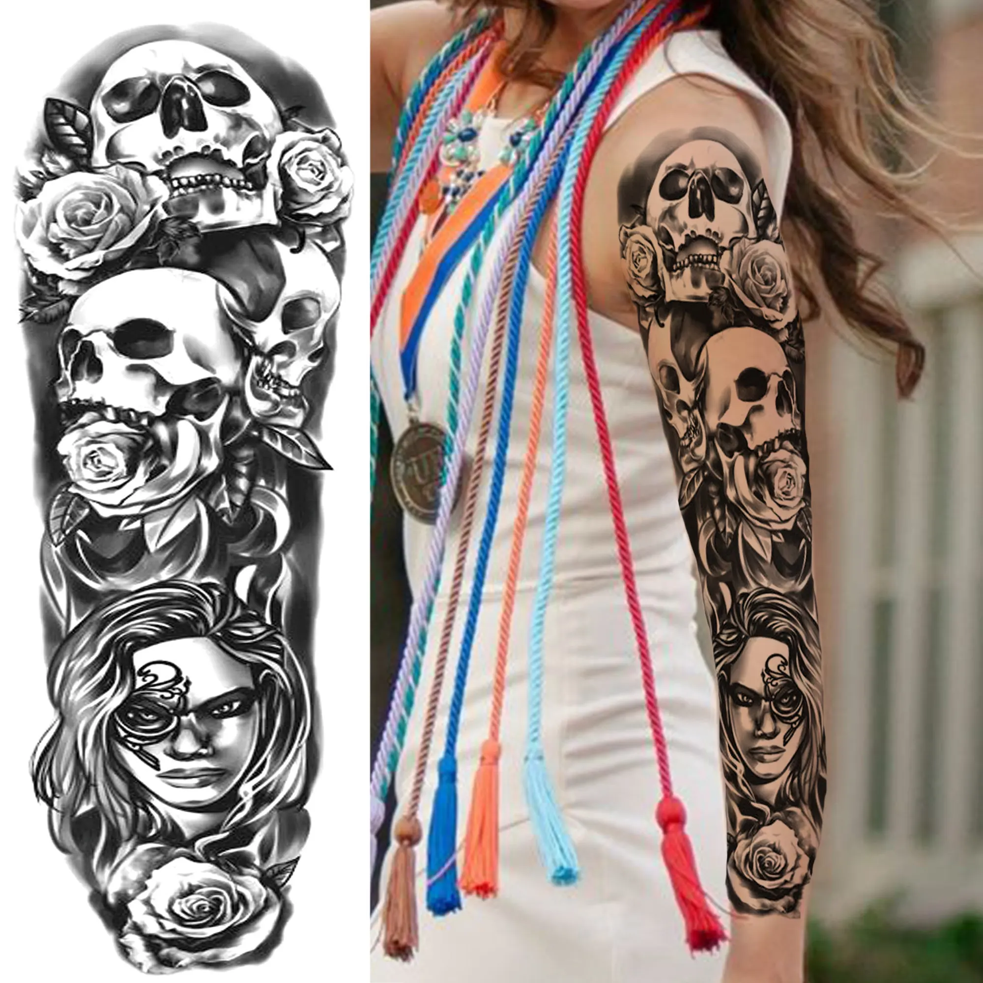 Gangster Full Sleeve By Michael Custom Tattoo 103278 - Designhill
