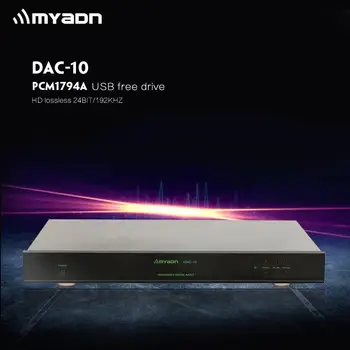 

MYADN DAC-10 Hifi DAC Decoder Audio High Fdelity Audio Decoder PCM1794 Vinyl Smell