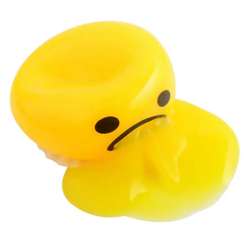 squishy puking egg yolk stress ball