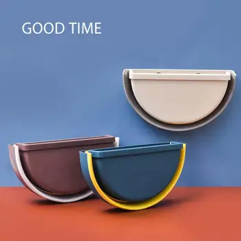 

Multifunctional Folding Trash Bin Lazy Kitchen Hanging Trash Bin Box Mini Wall Hanging Storage Box Kitchen Supplies