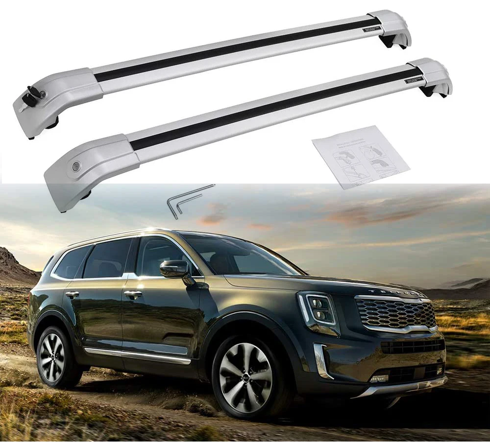 2 шт. регулируемые поперечные рейки на крышу для KIA Telluride 2019 2020 | Автомобили и
