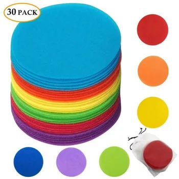 

2020 HOT Classroom Magic Mark Its Sitting Carpet Spots to Educate,Color marker round Carpet Sticker for baby room Decoration