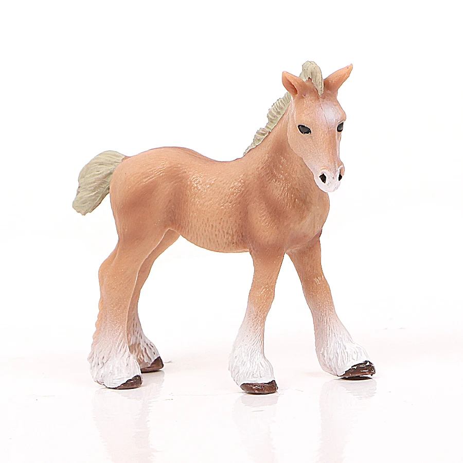 Животные на ферме, модели лошадей, Appaloosa, гарвардский ганновер, Clydesdale Quarter Arabian Horse, фигурки, цельная игрушка для детей