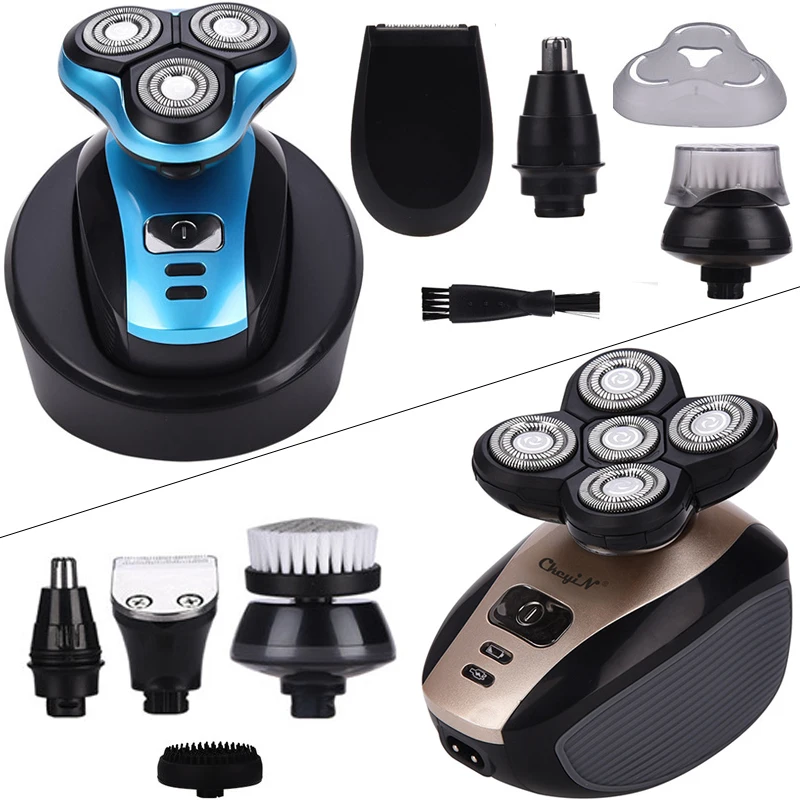 

5 In 1 Men Electric Shaver Beard Trimmer Rechargeable Razor Nose Trimmer Shaving Machine Clipper Hair Trimmer Facial Cleaning