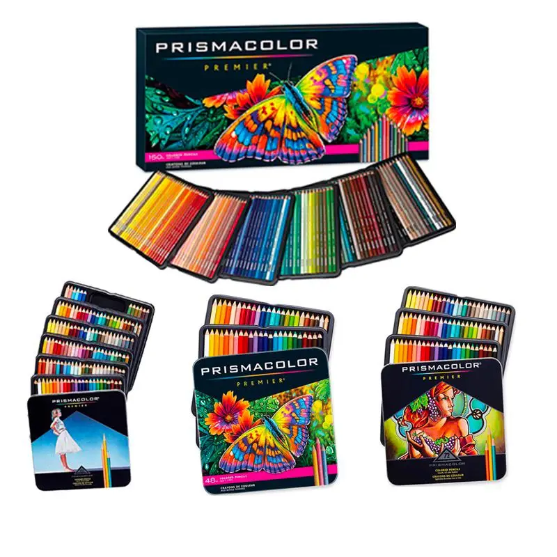 Genuine USA Prisma Premier Colored Pencils Prismacolor Drawing Material Oil  Colors Professional Sketch Art,72 132 150 Colors