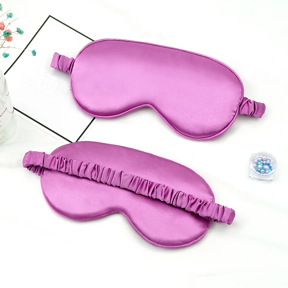 Masque De Nuit Soie Masque De Sommeil Soie 22 Momme 100% Naturelle Masque Sommeil Avec Élastique Confortable Masque De Voyage Masque De Yeux Pour Femme Homme, Noir