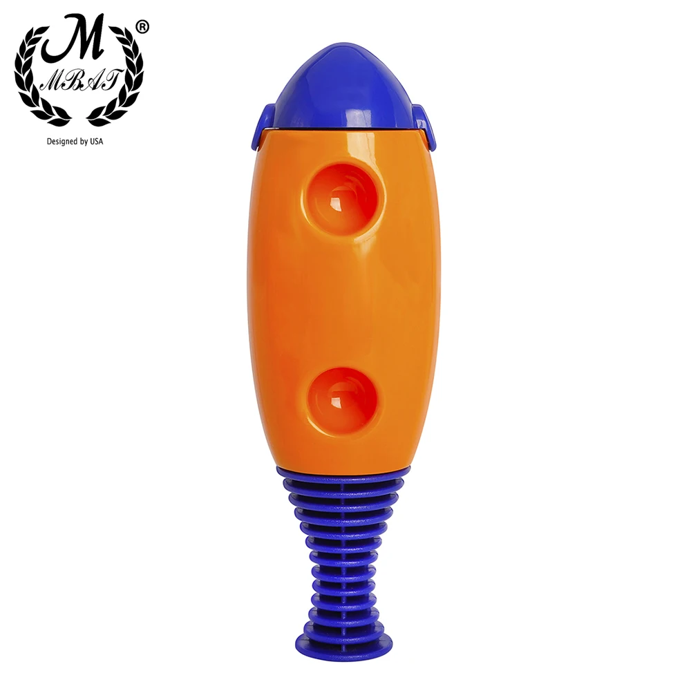M MBAT Plastic Wooden Fish Clapper Toddler Musical Toys Colorful ABS Eco-friendly Plastic Children's Early Learning Tools