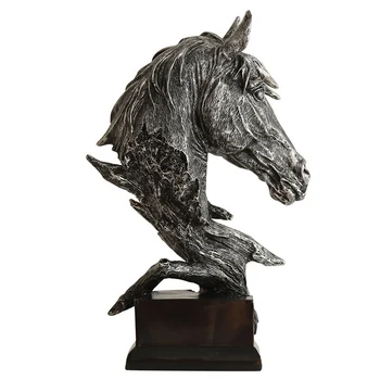 

SCULPTURE HORSE HEAD ABSTRACT ORNAMENTS DECORATION FOR HOME HANDCRAFTS FIGURINE MINIATURE MODEL DESK DECOR ACCESSORIES STATUE