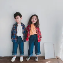 Детские ковбойские Широкие штаны Весна-лето-han ban/ковбойские Широкие штаны с бахромой для мальчиков и девочек, гофрированная одежда