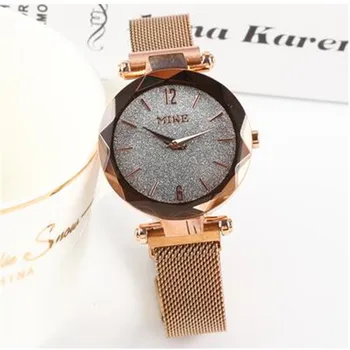 

Fashion Elegant Women Luxurious Bracelet Women's Casual Quartz Fashion Casual Crystal Starry Sky Women Watches