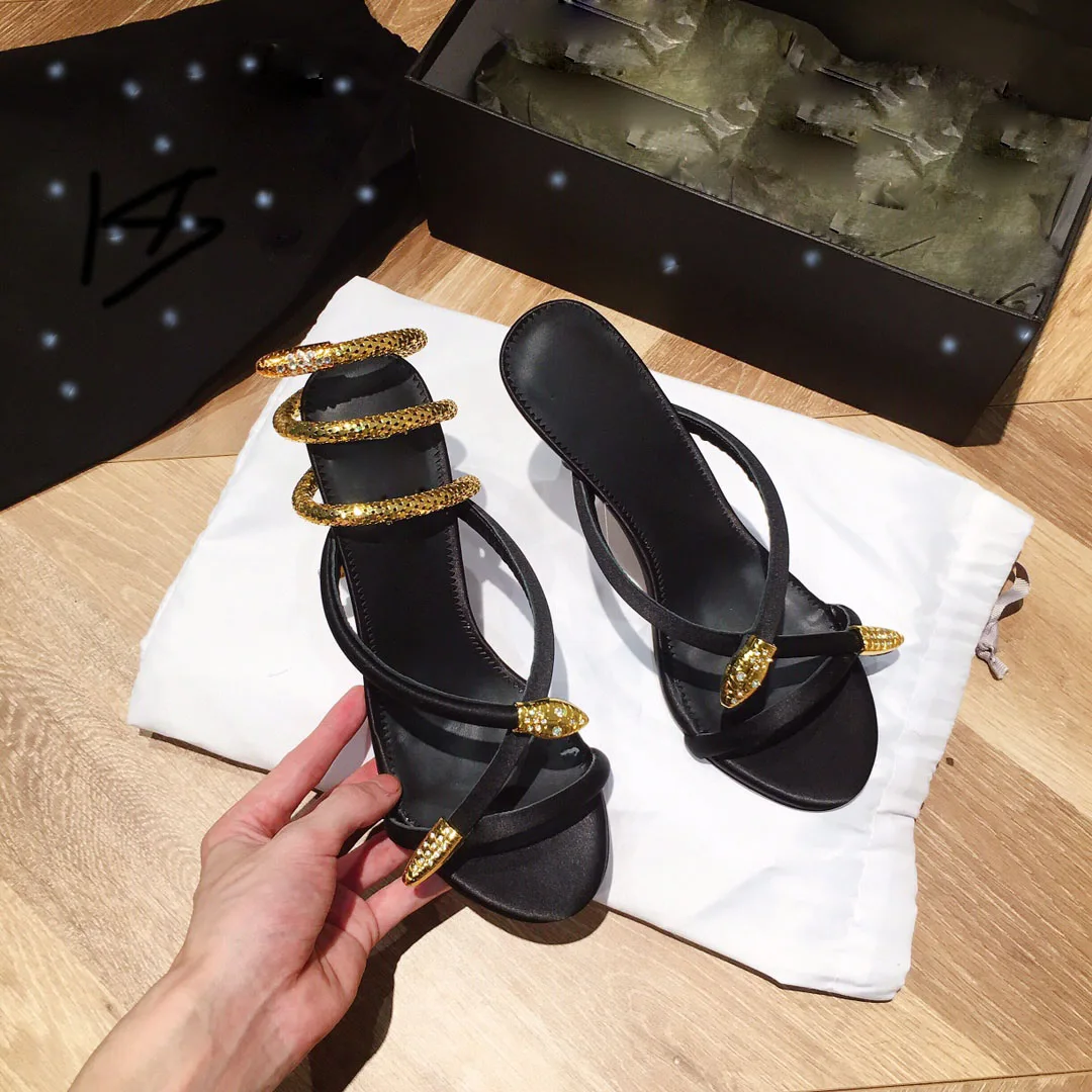 Женские босоножки Новинка Пикантные Летние на высоком каблуке Летняя обувь с