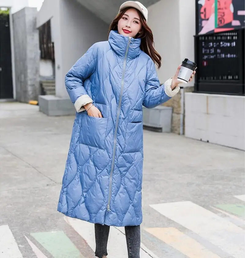 

Winter Down Pakra Women New 2019 Winter Women Down Jacket Long Slim Thickening Warm Down Coat Female Outerwear Black
