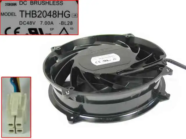 Delta Electronics THB2048HG BL28 Сервер охлаждающий вентилятор постоянного тока 48В 7.00A 200x200x51 мм
