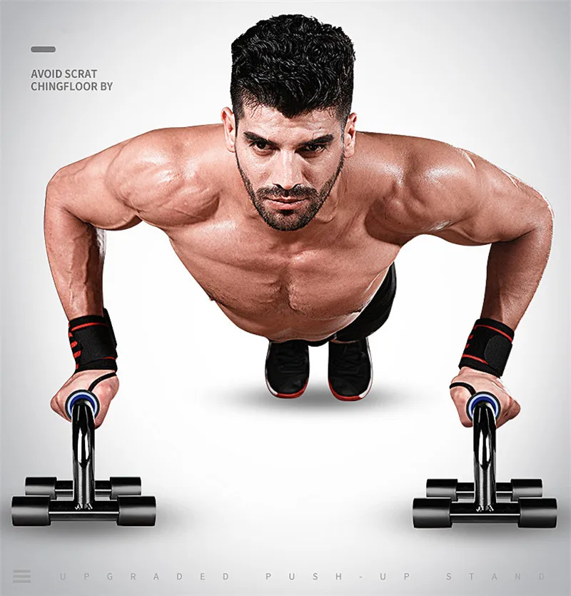 New High quality steel Push ups stand home fitness equipment-pectoral muscle training device push up support equipment
