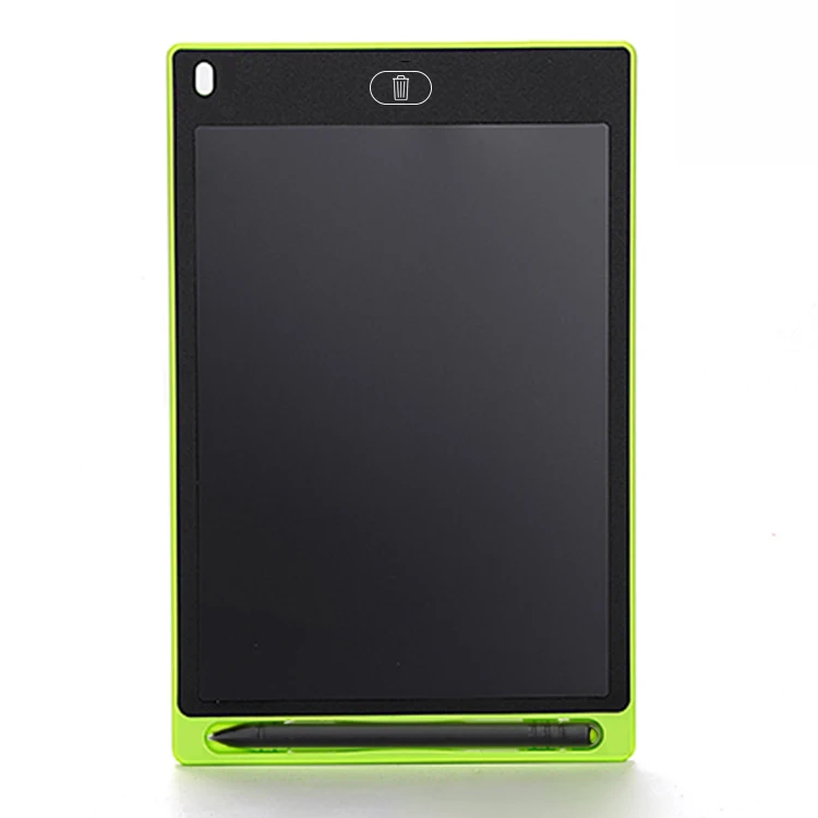 8,5 дюймов Портативный Смарт ЖК-планшет для письма электронный блокнот для рисования Графический блокнот для рукописного ввода доска с кнопкой CR2020 батарея - Цвет: Зеленый