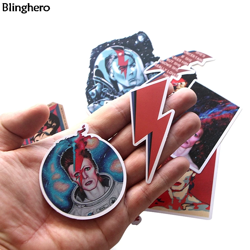 Blinghero David Bowie Стикеры s 12 шт./компл. Прохладный Скрапбукинг Стикеры телефон Стикеры s фотоальбом наклейки Стикеры s Коллекция BH0123