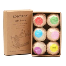 6 шт. отбеливающие пузырьки прыгающие шарики для ванны взрыв ванны соль мяч продукты для ванны