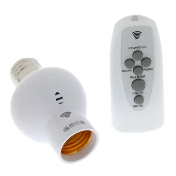 

Plastic Remote Control LED Ligth Bulb Socket Lamp Holder 85-265V Dimmable