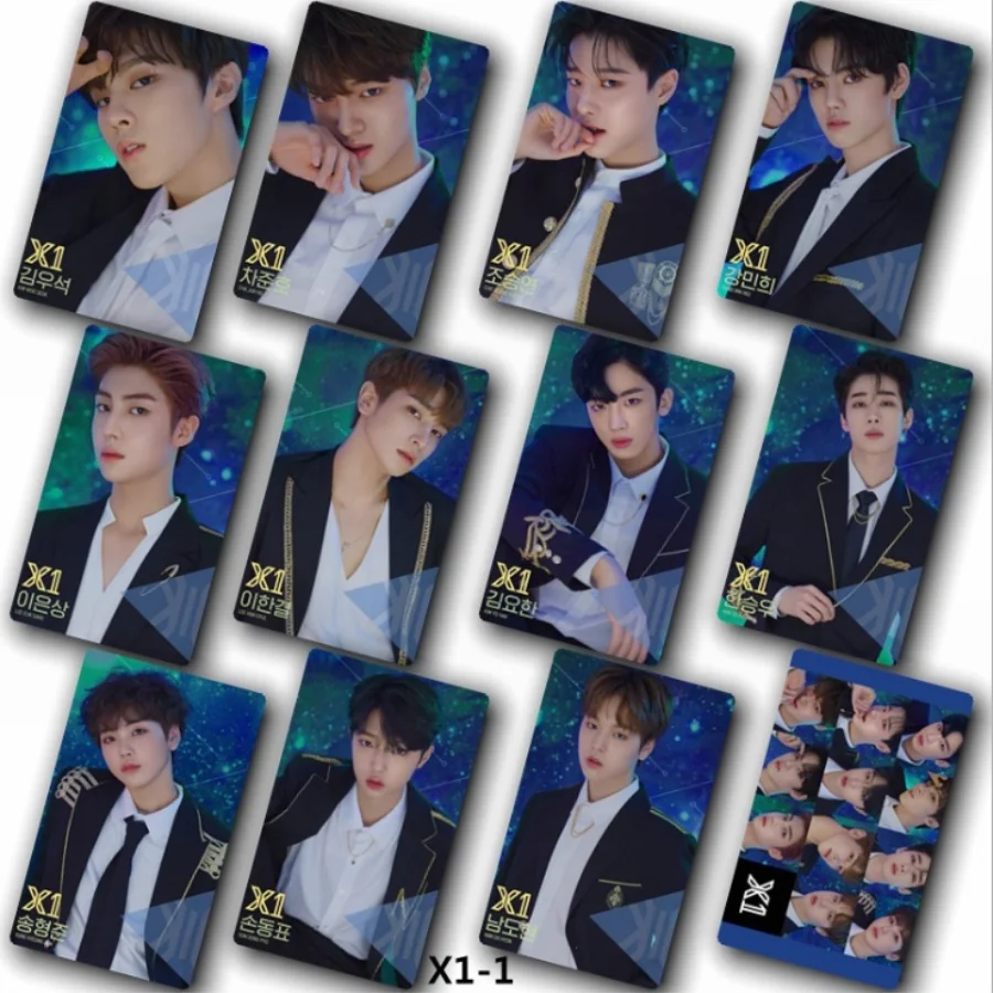 

X One Crystal Card Sticker Song Hyeong Jun QUANTUM LEAP Photo Stikcy Card Han Seung woo HD Photocard Sticker