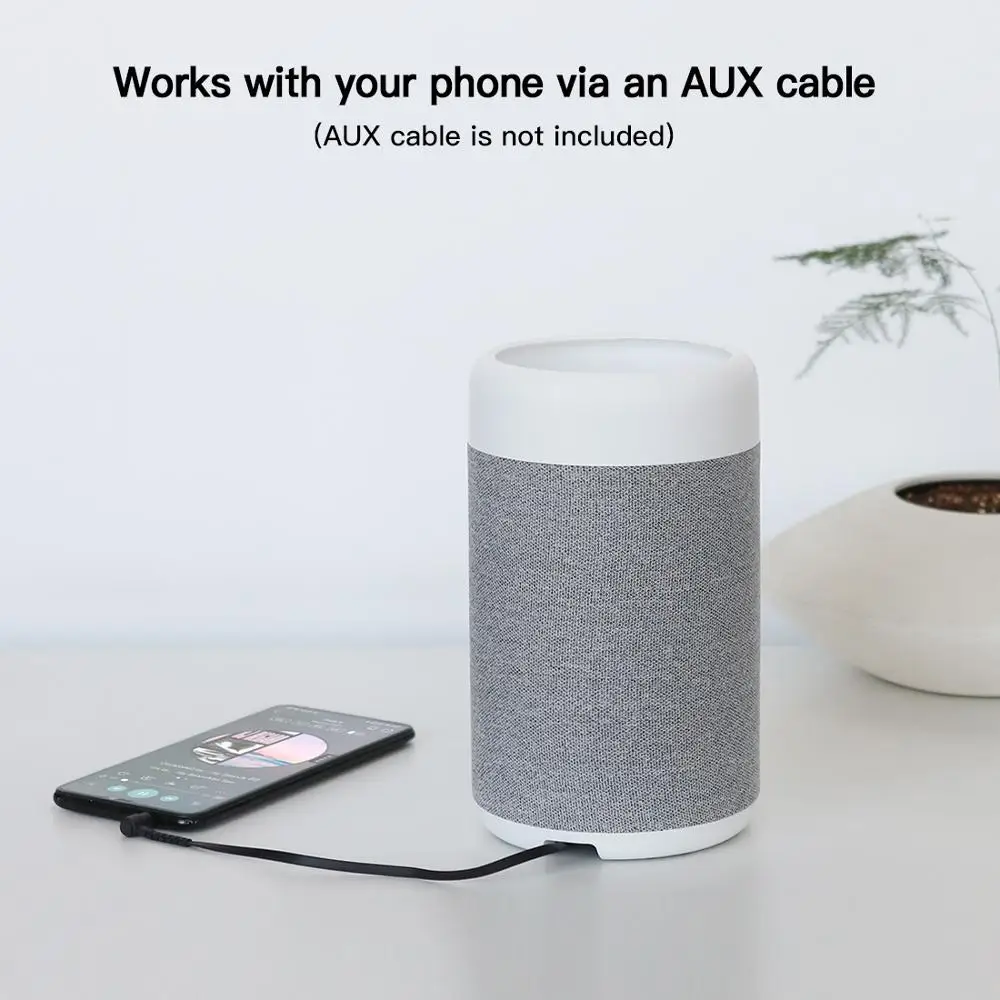 Портативное зарядное устройство GGMM с аккумулятором для Echo Dot 3 го поколения 15 Вт 360
