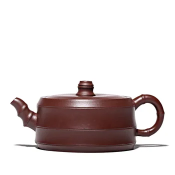 

150ml Purple Clay yixing teapot Handmade Bamboo pot with gift box zisha kettle drinkware