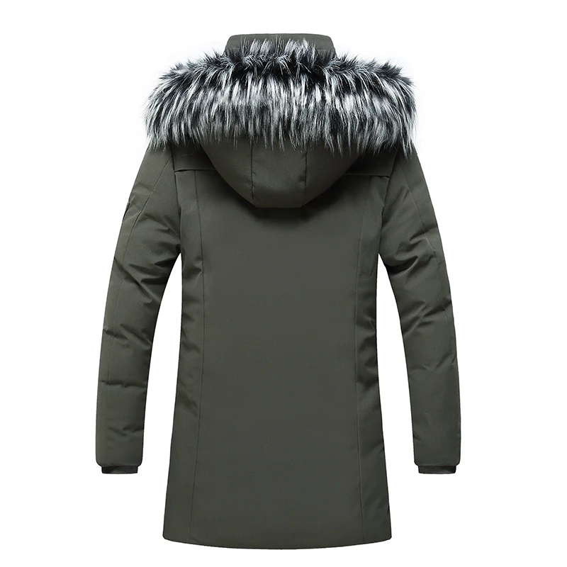 Мужское зимнее хлопковое пальто, Новое высококачественное плотное простое пальто с капюшоном, теплое пальто с капюшоном, мужские тренчи, парки, повседневное пальто