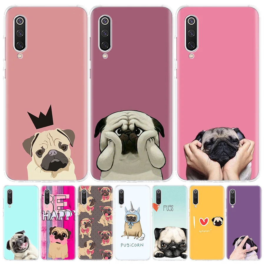 I love pugs Phone Case for Xiaomi Redmi Note 10 Pro 10S 11 9S 9 8T 8 9A 9C 9T 7 7A 8A 6A 6 5 S2 Luxury Pattern Cover Fundas Cap | Мобильные