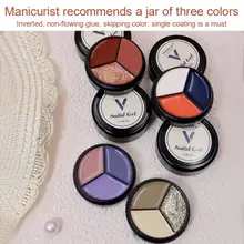 

15ML Three-color Solid Canned Nail Gel Polish Cream Texture Nail Gel UV LED Top Base Gel Nail Art Gel TSLM1