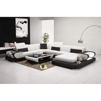 

Living Room Sofa set corner sofa speaker real genuine cow leather sectional sofas minimalist muebles de sala moveis para casa