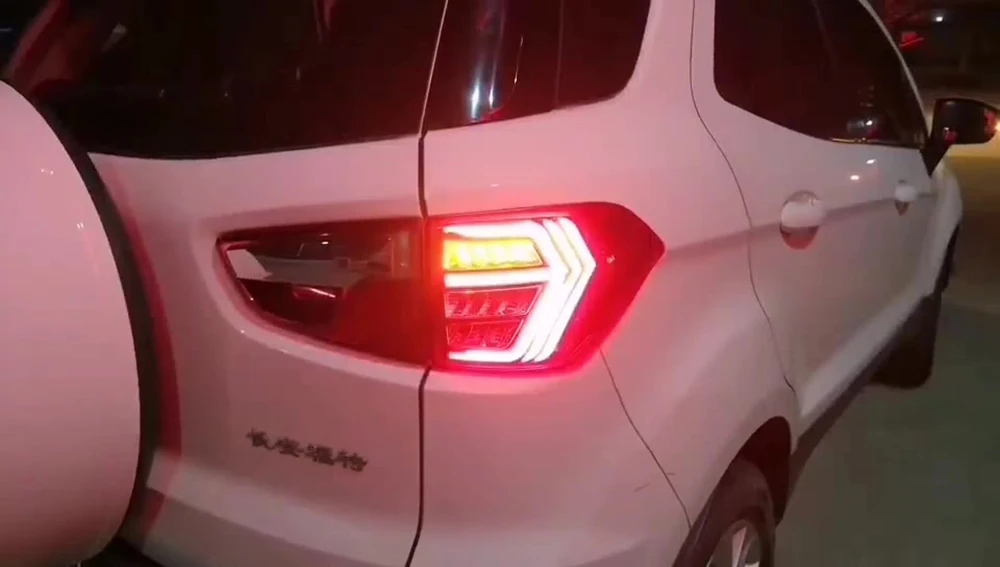 Красный светодиодный задний фонарь светильник в сборе для Ford EcoSport 2013 стоп лампы с динамический сигнал поворота