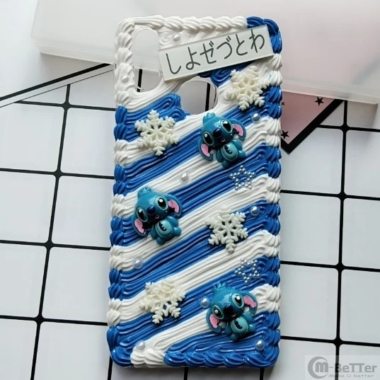 For Samsung S20 ultra DIY case note 10 plus 3D cartoon stitch phone cover Galaxy s8/9/10+ s6/s7edge handmade creamy case gift For Samsung S20 ultra DIY case note 10 plus 3D cartoon stitch phone cover Galaxy s8/9/10+ s6/s7edge handmade creamy case gift